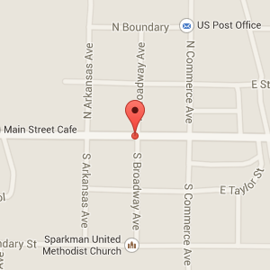 Google Map of Riverside Bank on 103 W. Main Street Sparkman, Arkansas 71763